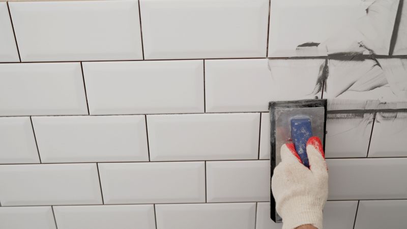 Tile Installation Close-up